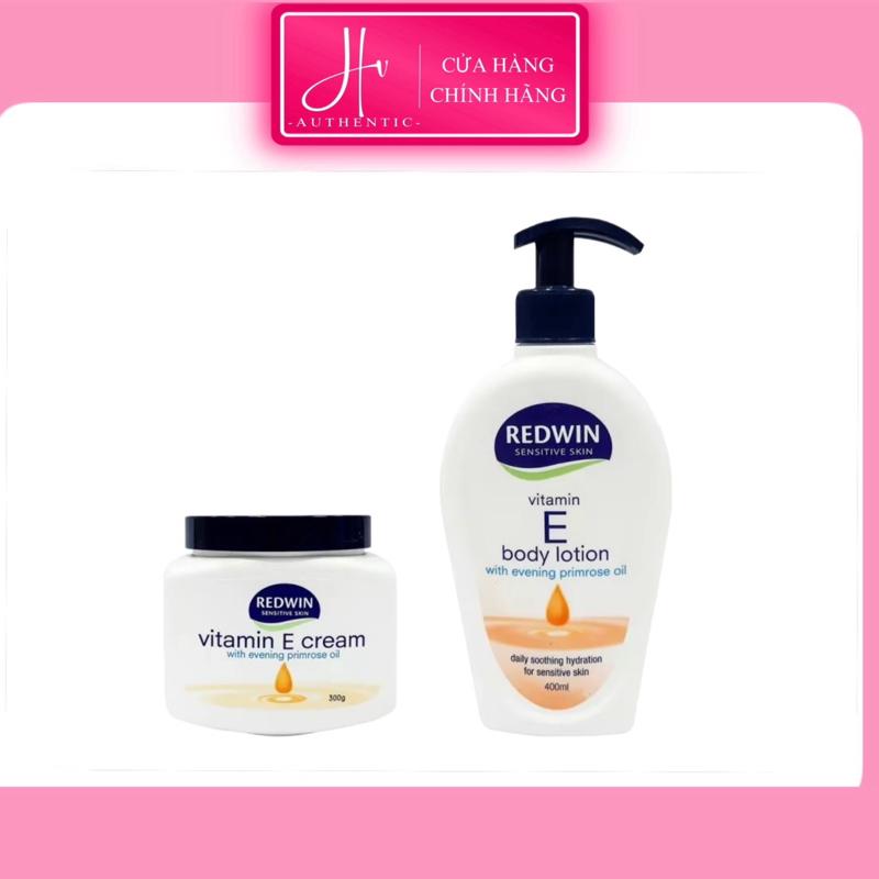  Combo Kem dưỡng Vitamin E Redwin 300g + sữa dưỡng thể Vitamin E Redwin 400ml 