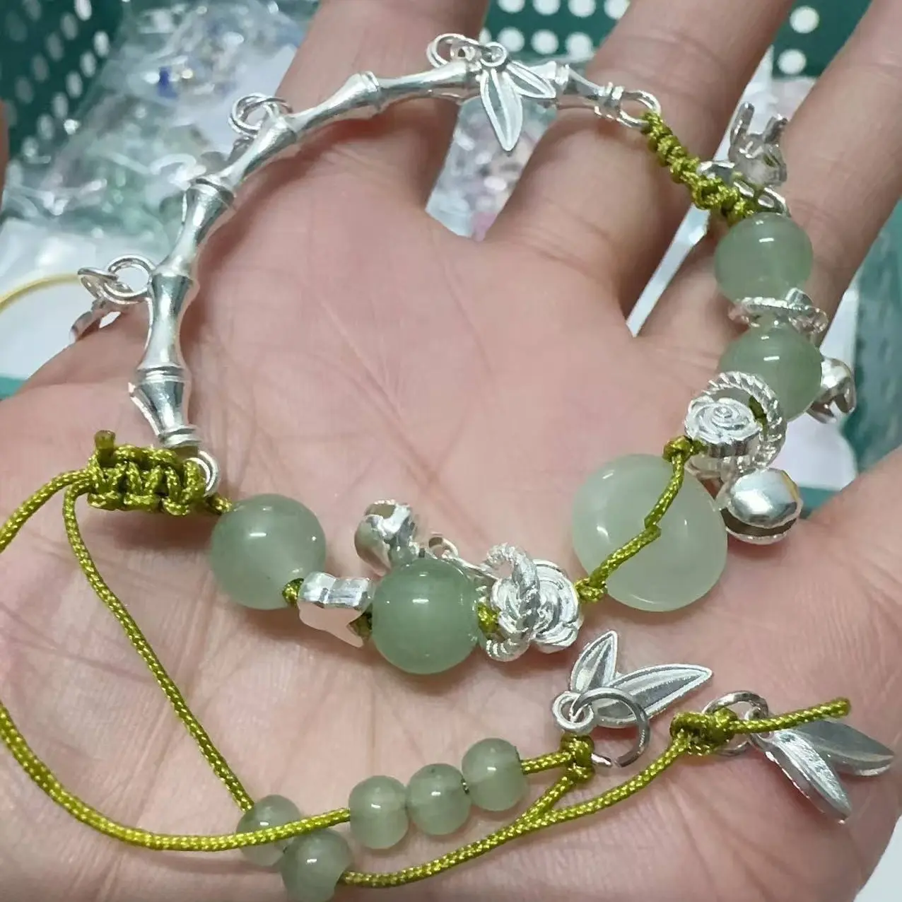 Colorful beads bracelet DIY model toys