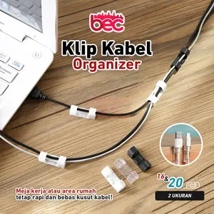 [BEC] Klip Kabel Organizer Cable Clip Per pack Pengikat Kabel