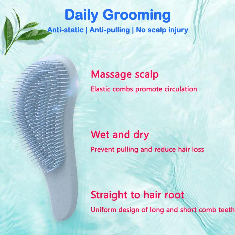 Product Introduction of Detangler Brush Hair Brush Comb for Adults and Kids Natural,Curly,Straight,Wet/Dry Hair, Little Girl & Toddler Accessories, Teenager Gifts Haircare Smooth 12