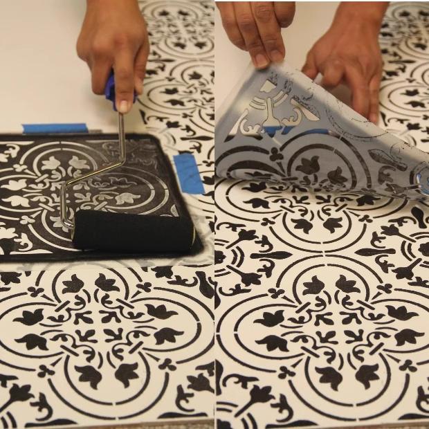 Product Introduction of 30cm - 70cm Wall Stencil Decor For Painting Template Decorative Brick Plaster Rollers Tiles Rococo Brickwork Leaf Floral S006 19