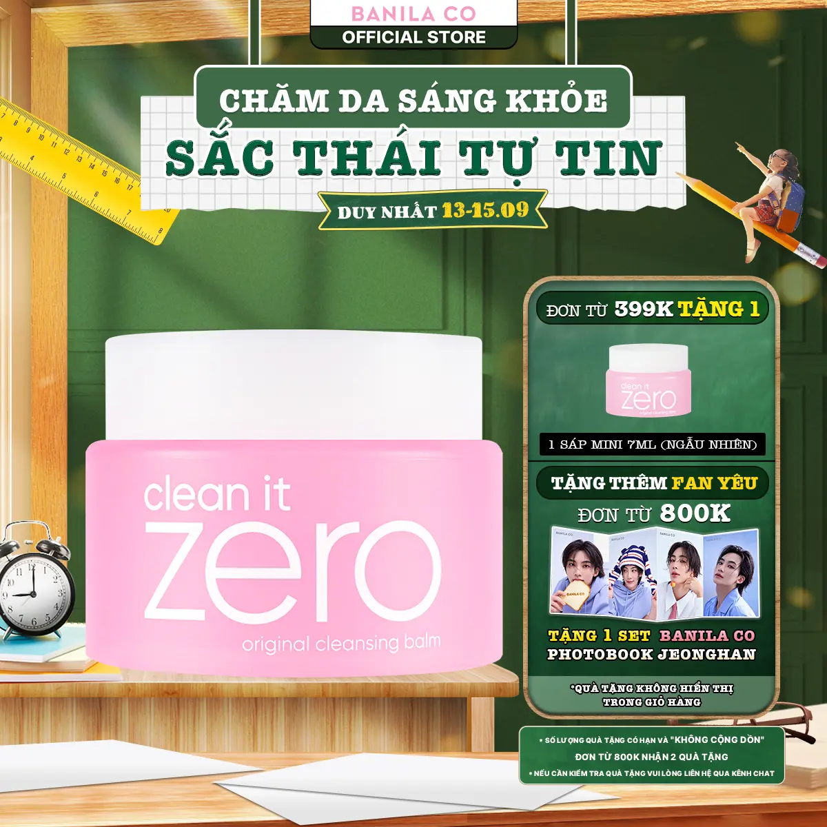 Sáp tẩy trang Banila Co Clean It Zero Original Cleansing Balm 100ml Phiên Bản Mới - Dành cho mọi loại da