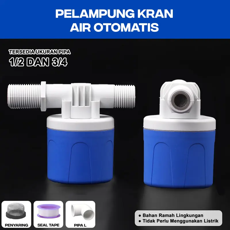 Kran Otomatis Bak Mandi 1/2 3/4 Sensor Keran Tandon Air Pelampung Toren / Pelampung Kran Air Otomatis Pelampung Otomatis 0