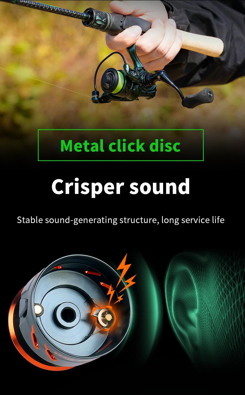 Cadence EIves Mini Spinning Reel, 123g Ringan ultralight , Bearing 6+1BB, Brek 3kg, Nisbah 5.2:1, Kekili Mikro Mesin Tepat, Design Khas Ikan Lure Toman/Kelah/Bass, Sesuai Memancing Sungai Jernih