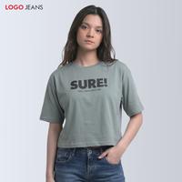 Gambar Logo Jeans Kaos Wanita Talia Green 12775L4DE - S dari Logo Jeans Kota Bandung 1 Tokopedia