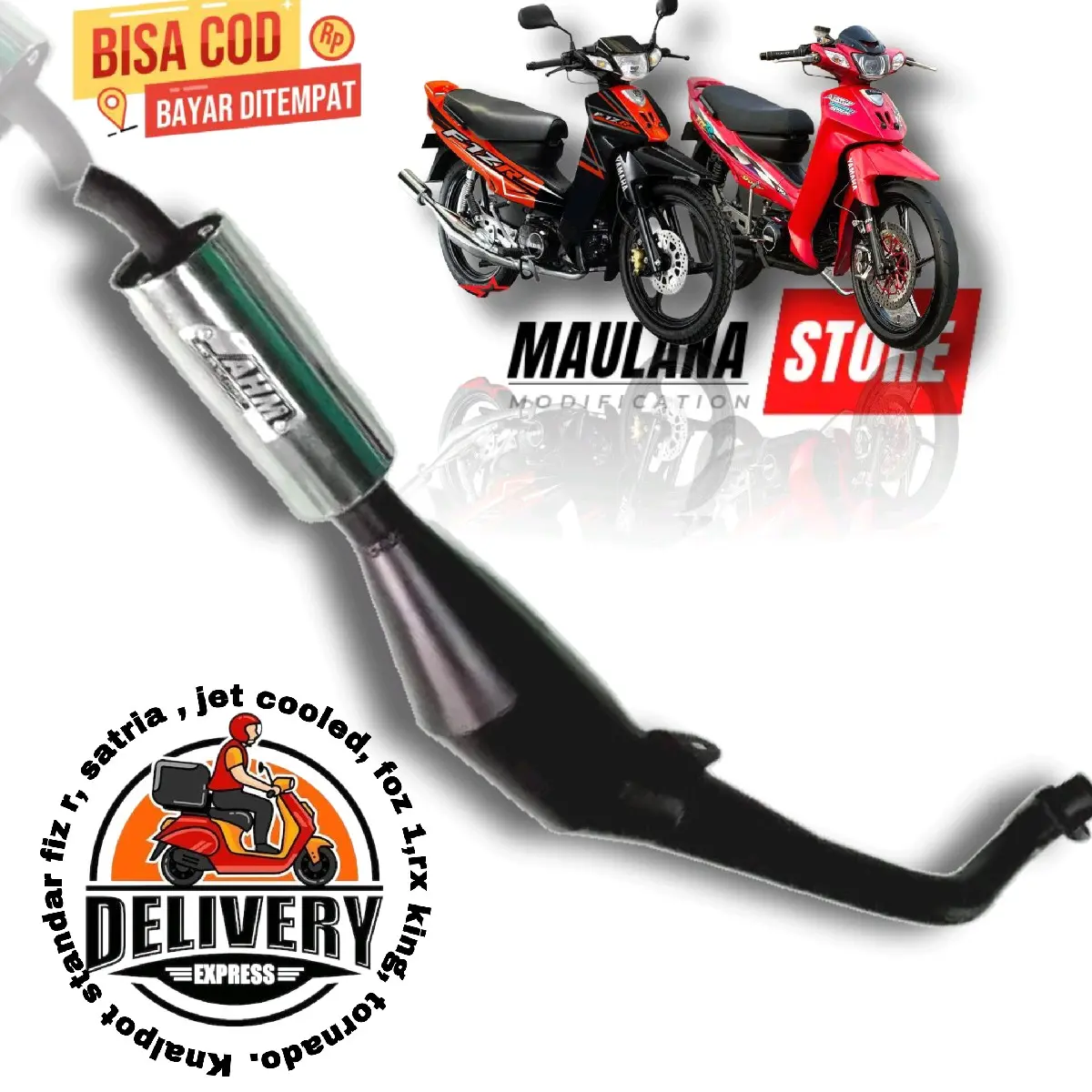 Knalpot standar fizr jat cooled foz 1 satria tornado rx king Motor