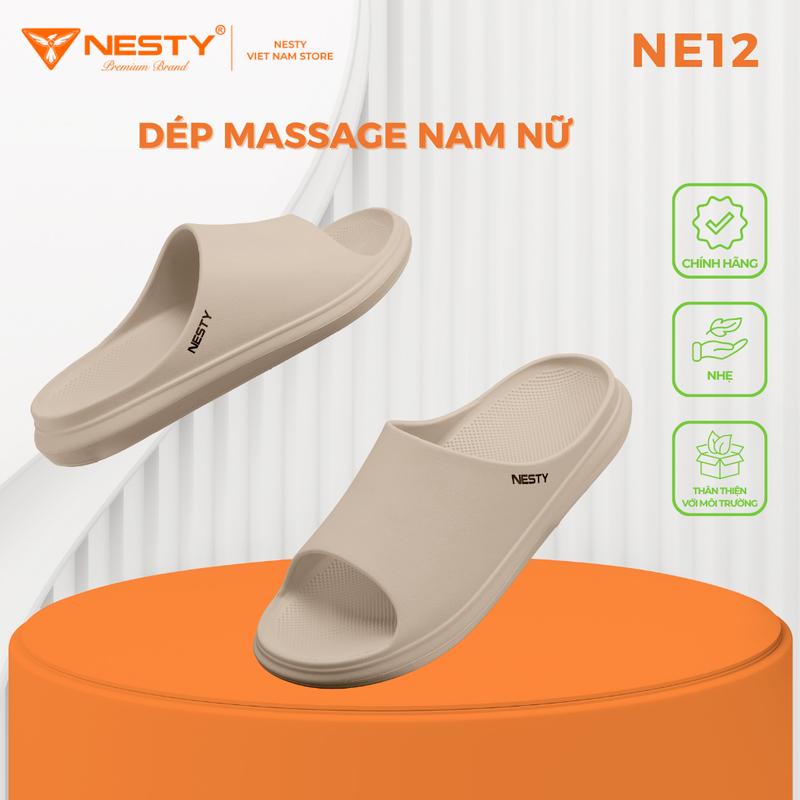 Dép Massage NESTY NE12 – Quai Ngang Êm Chân, Chống Trượt, EVA Cao Cấp Dành Cho Nam Nữ