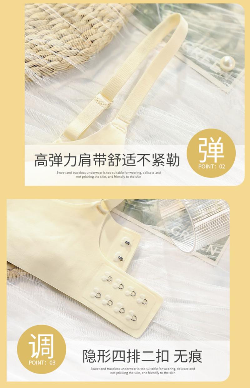 Product Introduction of Cartoon chest flared underwear female small breasts gathered flat chest show breasts big show waist thin sexy hottie bras 11