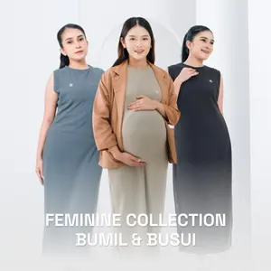 [BEST SELLER] Momiasi - Olivia Inner Dress Knit Premium - Sleeveless Inner Dress - Inner Dress Tanpa Lengan - Inner Dress Busui & Bumil Friendly