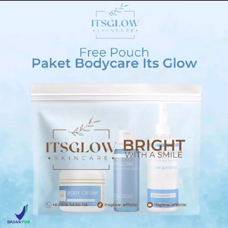 ITS GLOW PAKET BODYCARE VARIASI LENGKAP | PAKET BADAN BOOSTER BODY CREAM BOOSTER Arbutin Mencerahkan Niacinamide 2
