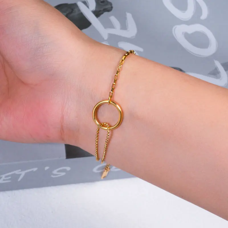 High Quality Titanium Steel Bracelet For Women 2025 New Style Self-Discipline Give Sisters Circle Jewelry,Stylish Self-Discipline Sisters Circle Jewelry,Trendy Titanium Steel Bracelet For Women 2025,Titanium Steel Sisters Circle Bracelet