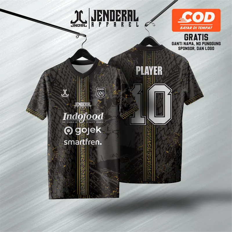 Jersey Black Mamba Full Printing Baju Futsal 1