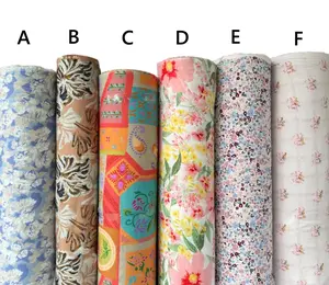 Bahan kain katun rayon viscose premium motif bunga kembang terbaru best seller viral