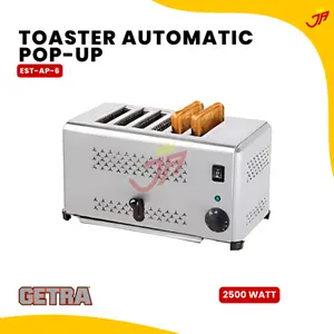 Toaster Automatic Pop-Up 6 Slot Getra EST-AP-6