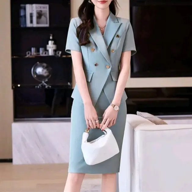 Rizqisport76 Setelan Blazer Rok Pendek Terbaru/Setelan Blazer Kerja Kantor Wanita&Set Blazer Kerja 0