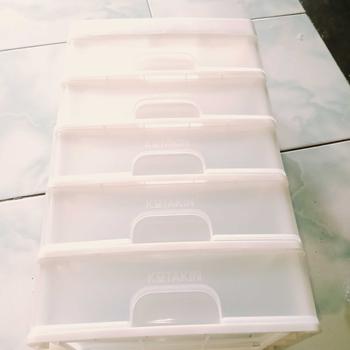 Product Review of Rak Kosmetik 5 Susun Laci Tarik Organizer Meja Rias Kamar Storage Serbaguna Plastik Putih Aesthetic Bagus from Y**I 3