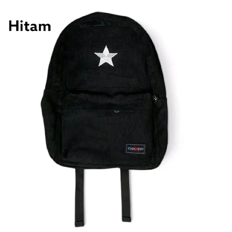 Tas ransel Corduroy Starboy tas punggun pria dan wanita 1