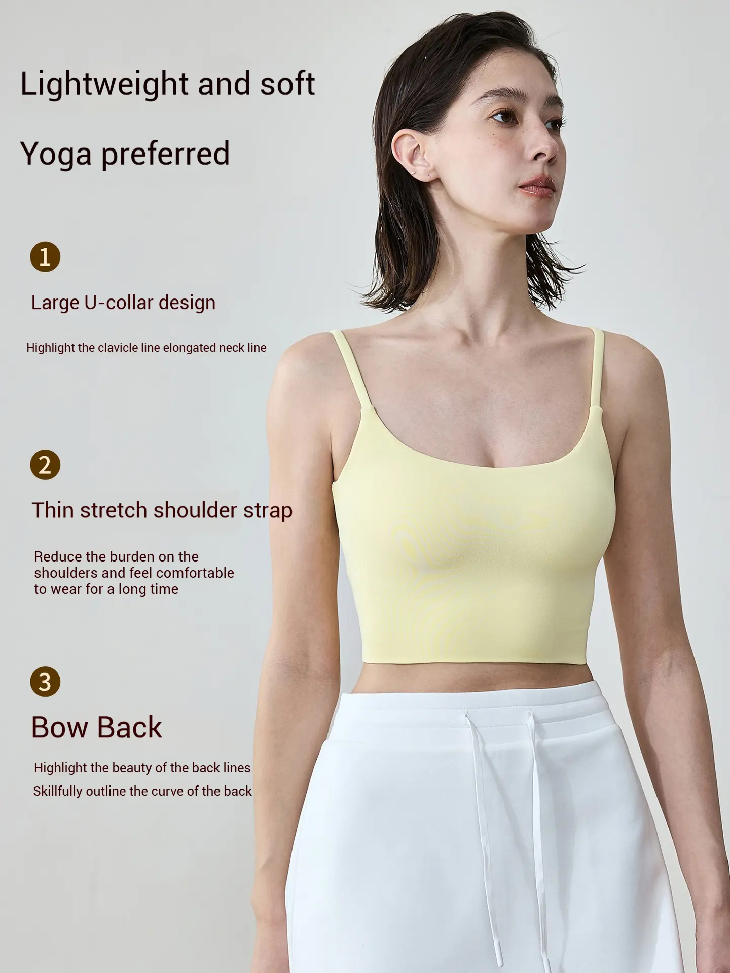 OPEN-BACK YOGA BRA Breathable Sports Cami Tank Top for Women Gym Yoga Workout Essentials Fashion Fitness Innerwear