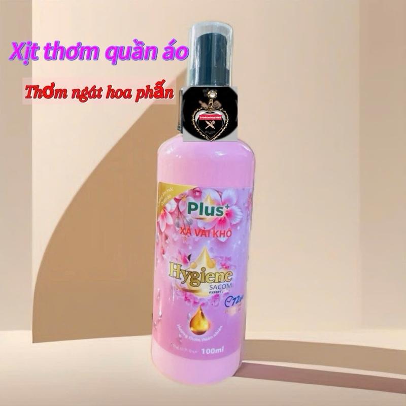 1 Chai Nước Xịt Thơm Quần Áo Hygienne 100ML Làm Mềm Vải Khử Mùi Mồ Hôi - Xả Vải Khô - Xịt thơm vải Làm Sạch