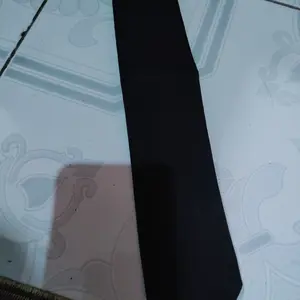 Dasi Hitam Polos Kain Cotton Master Ospek Premium Matte Doff Texture Kualitas Premium Matte Finish Non-Clare Standard 145cm x 8cm Cocok untuk Ospek Sidang & Formal