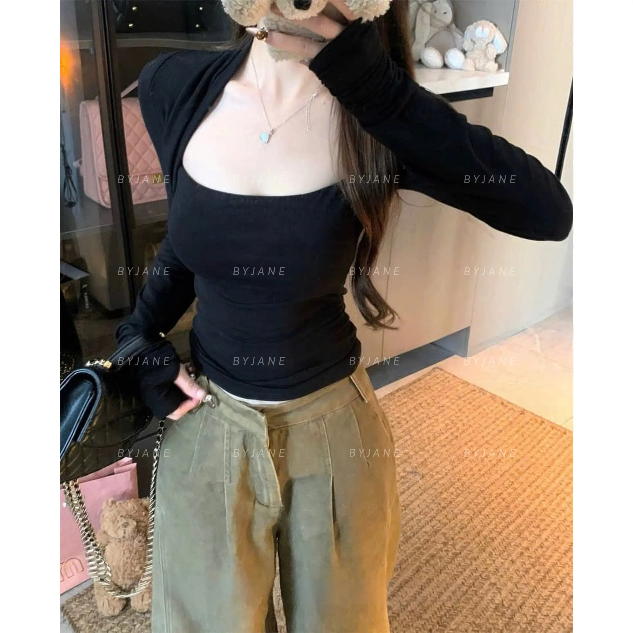 ( XẢ KHO ) Áo ôm Body Cúp Ngực Nhún Eo Dài Tay Cotton Lông mịn Siêu Co Dãn BYJANE -755 | BigBuy360 - bigbuy360.vn