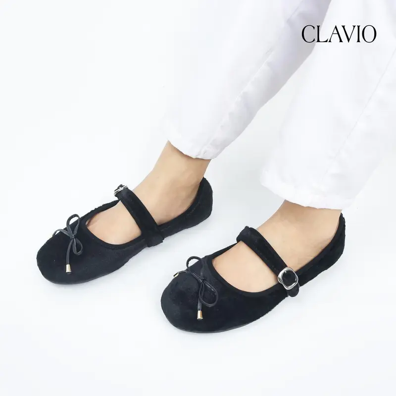 Clavio Cassandra Sepatu Wanita Flatshoes Wanita Pijakan Empuk Super Mewah Dan Nyaman 5
