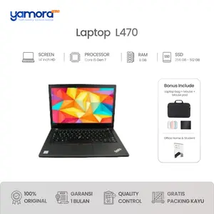 Laptop L470 | Core i5 Gen 7 | Ram 8GB | SSD 256GB