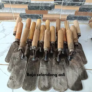 Sendok Batu Baja Selendang Asli Kuat Ringan Tidak Lengket Semen Nyaman Digunakan untuk Tukang Pasang Batu