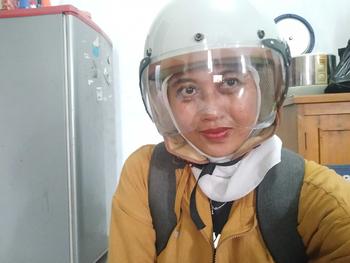 Product Review of HELM BOGO DEWASA KACA PILOT CLEAR MODEL HIJAB RETRO PRIA WANITA LIST BUSA COKLAT FULL LEHER SNI TERBARU MOTORCYCLE from i**m 0