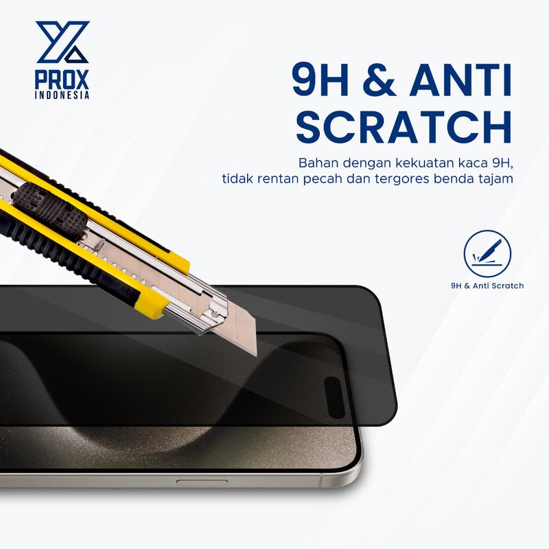 PROX Tempered Glass Anti Spy Full Cover Privacy - Compatible For Samsung 5
