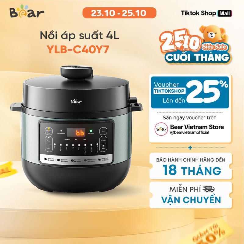 Nồi Áp Suất Đa Năng 4L Bear YLB-C40Y7