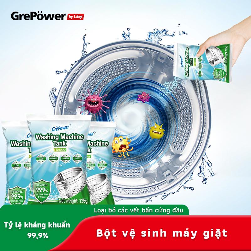 Combo 3 Gói Bột Vệ Sinh Lồng Máy Giặt Liby, Giúp Làm Sạch Lồng Giặt Hiệu Quả, Bột làm sạch lồng giặt, làm sạch lồng dọc và ngang, làm sạch mạnh mẽ