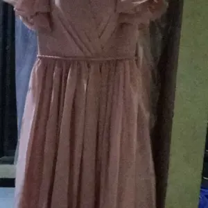 WED Gaun Bridesmaid Panjang Gaun Pesta Style Korea Warna Soft Pink  BD34-39