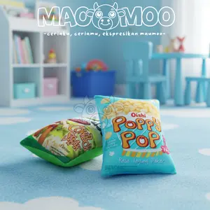 MaoMoo Bantal Unik Chiki Ukuran S | Bantal Makanan Lucu | Bantal Dekorasi Kamar MM033