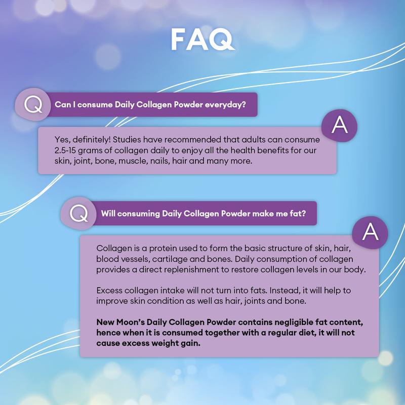 Product Introduction of New Moon Collagen Powder 100g 5
