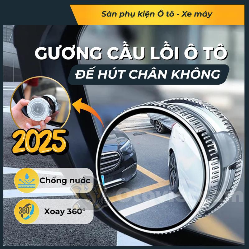 Cặp 2 gương cầu lồi ô tô, xoay độ, xóa điểm mù, đế hút chân không guong cauloixoay 360, Xóa Điểm Mù Có Viền, Đế Hít Kính Xoay 360 Độ tấm chắn nắng ô tô tấm chắn nắng ô tô tấm chắn nắng ô tô tấm chắn nắng ô tô