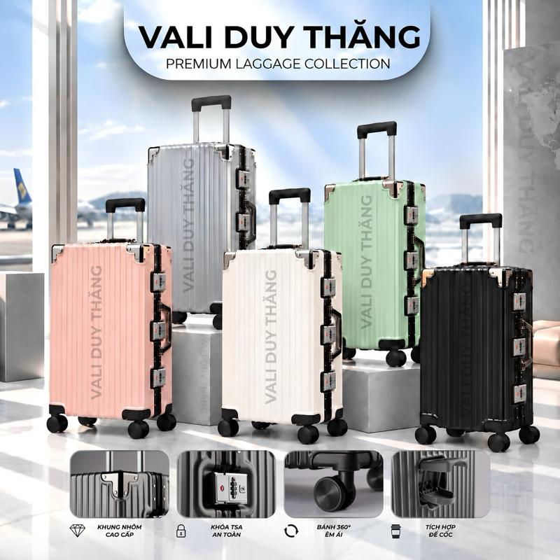 Vali Duy Thăng Size 24/26/28/30 3 khoá Bảo Hành 5 Năm