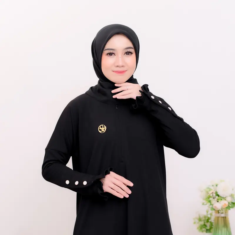 Gamis Arafah Bahan Snowy Knit Premium Adem Dan Lembut Anti Panas 2