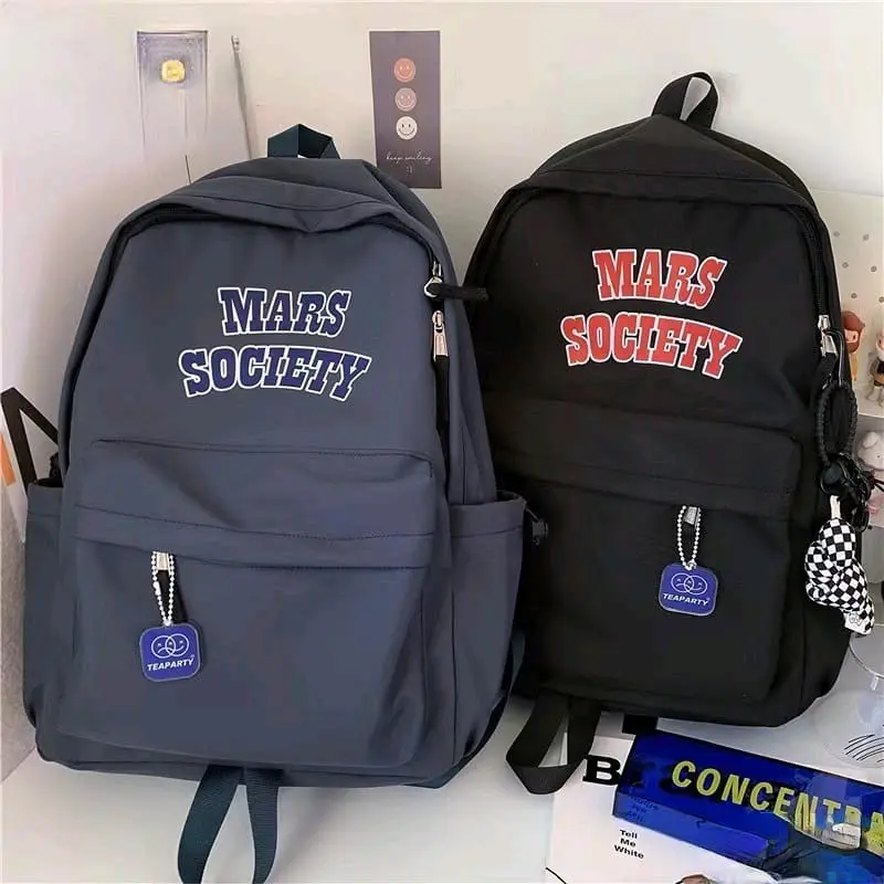 Ransel Mars Society Style Korea Import Anak Sekolah SD SMP SMA untuk Wanita kuliah Fashion tas gendong ransel  cowok 5
