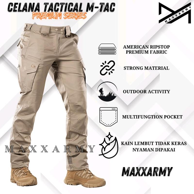 Celana Cargo Pria Model Eksklusif dan Terbatas Anti Luntur - Dewasa Casual Katun Nyaman Santai 6