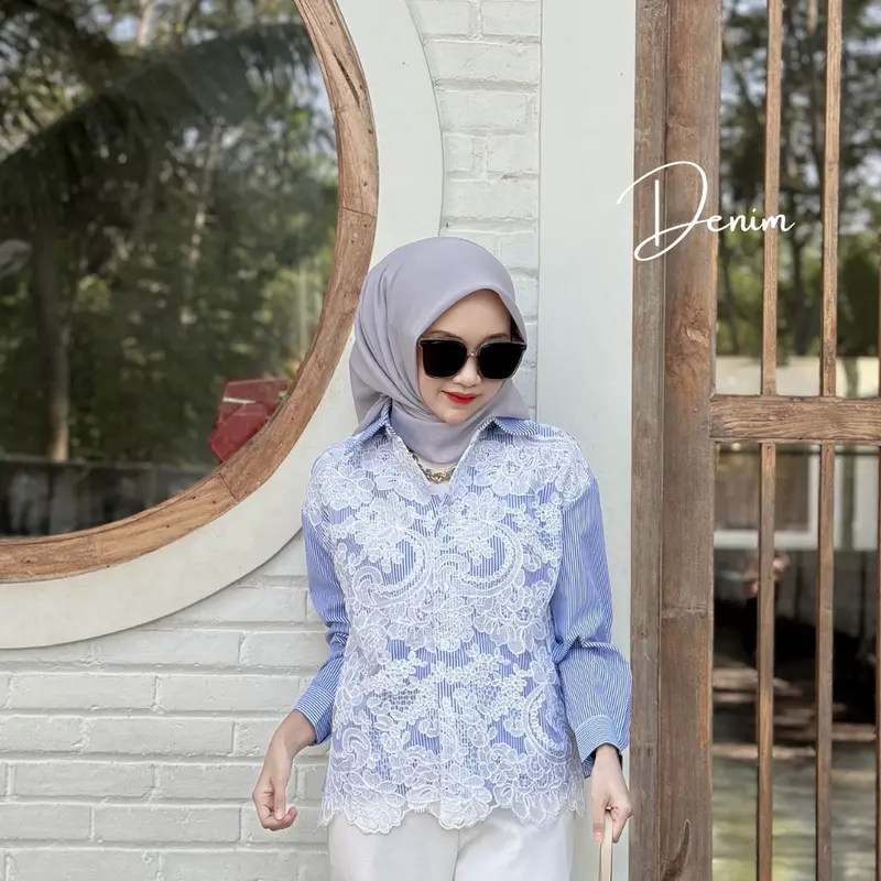 KEMEJA LUSIA PREMIUM IMPORT RENDA ELEGAN 3
