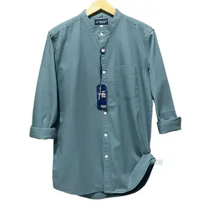 TREN'CO Kemeja pria kerah shanghai kemeja kemko pria slimfit