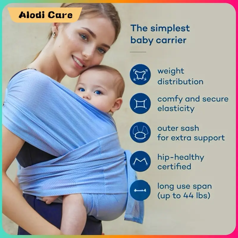 Easy to Wear AirMesh Baby Carrier Ergonomic Baby Carrier Wrap Newborn Baby Sling Wrap Carrier 0-36 Months