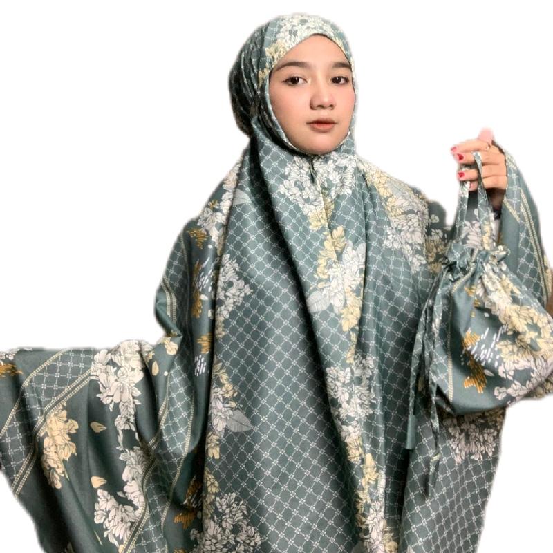 FAZKA - Mukena Traveling Mini Pouch Dewasa Shakira Motif Sultan Bahan Katun Micro Premium mukena traveling 8