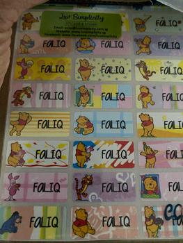 Product Review of Luv Simplicity | Name Sticker | School label | Birthdays | Nurses | Teachers | Infant care | Waterproof from D**i O**n 0