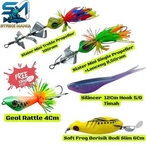 PAKET LENGKAP 5 PCS SEMUA JENIS UMPAN CASTING