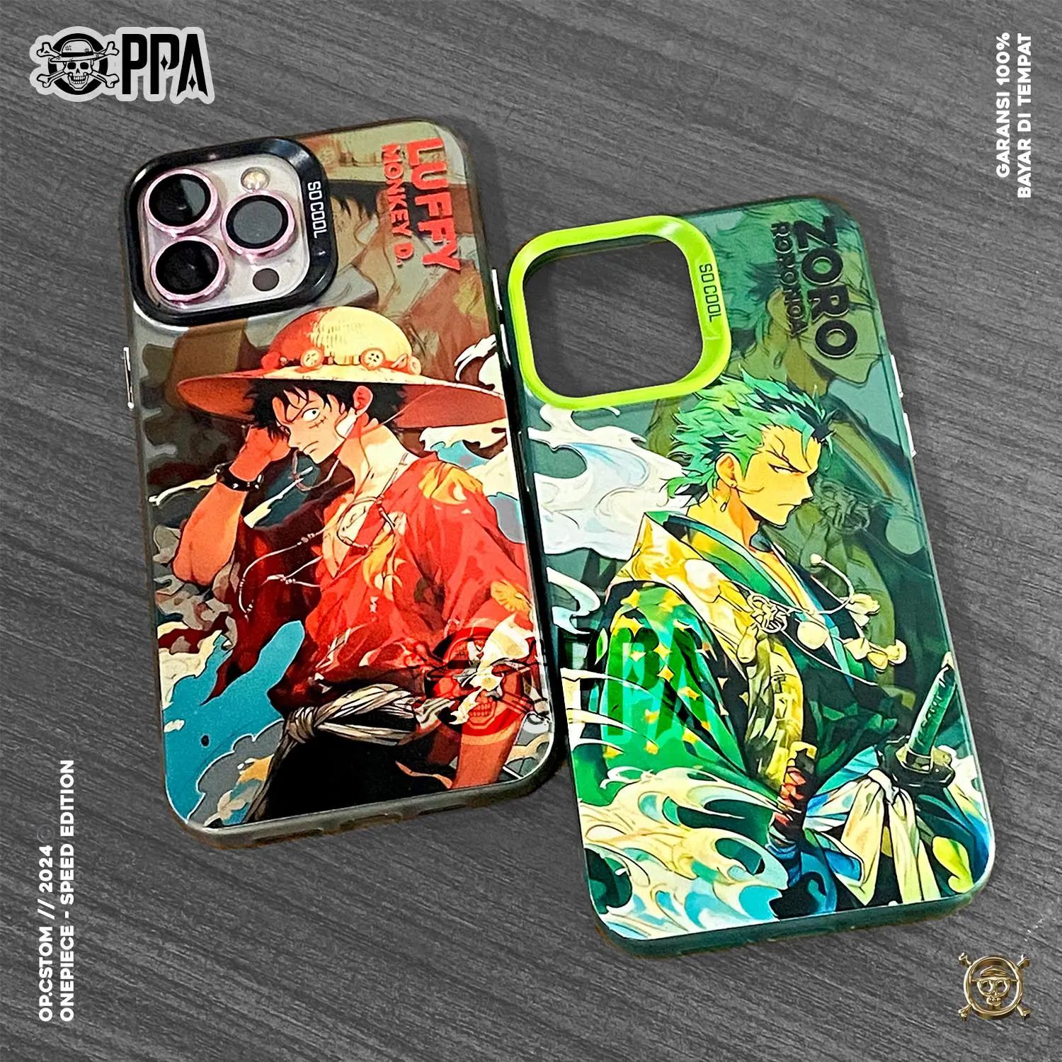 Casing HP Premium Matte Hard  SOFT CASE ANIME ONE PIECE LUFFY X ZORO SPEED EDITION FOR ALL TYPE - NAKAMA CASE OPPA CUSTOM