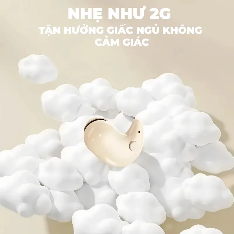 Tai nghe ngủ Y29 [3 Quà tặng miễn phí] 1 Nhãn dán hoạt hình+1 Bao tay chơi game+1 Dây buộc,Không dây Bluetooth với thiết kế hình elip, iPX5 không thấm nước, Âm thanh trung thực cao 5