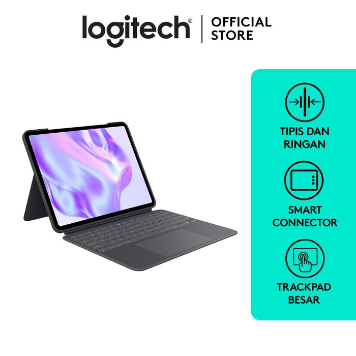 Gambar Logitech Combo Touch Keyboard Case untuk iPad Pro 13 inch (M4-2024) dari Logitech Indonesia Kota Administrasi Jakarta Utara Tokopedia