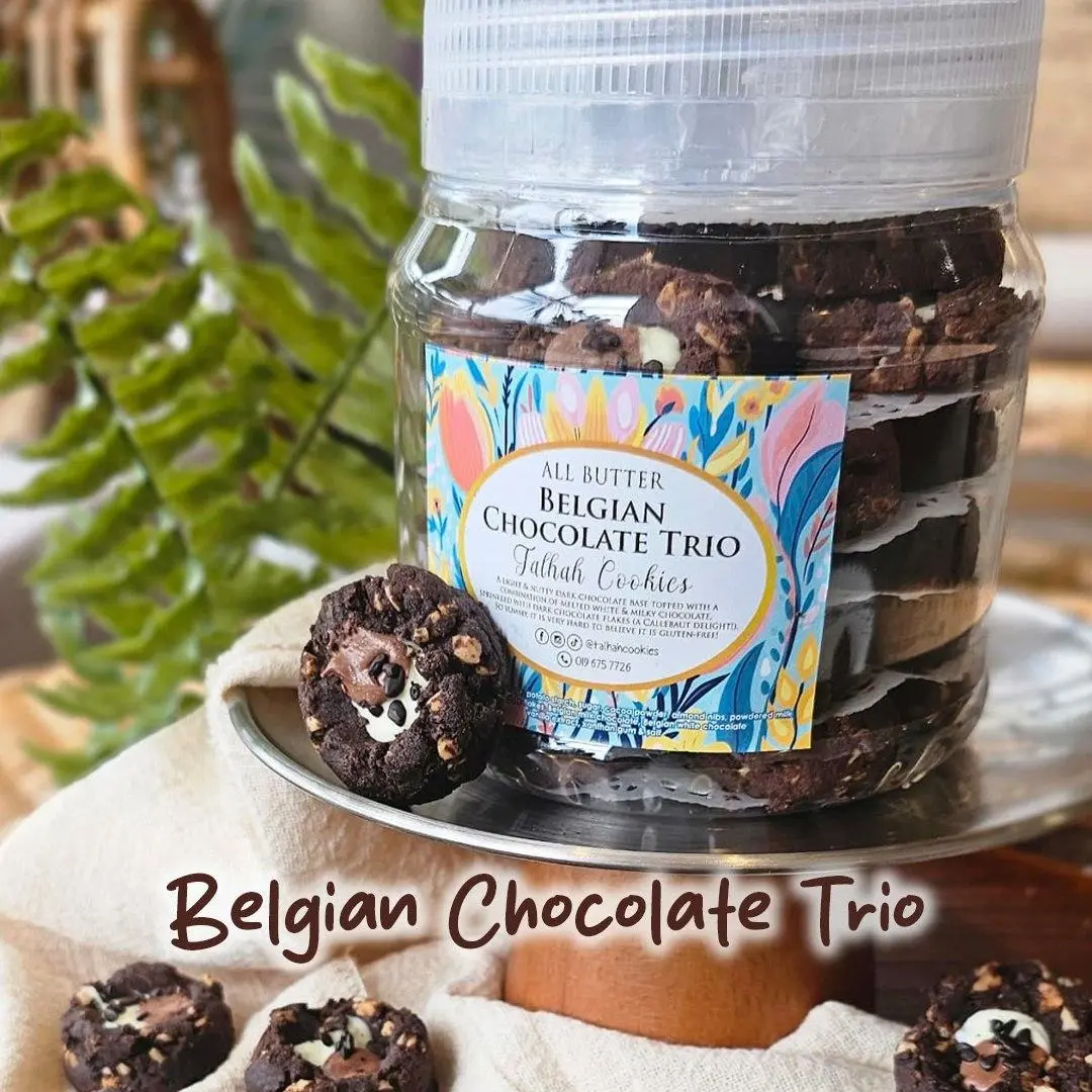BELGIAN CHOCOLATE TRIO All Butter Cookies 2024-2025 Collection